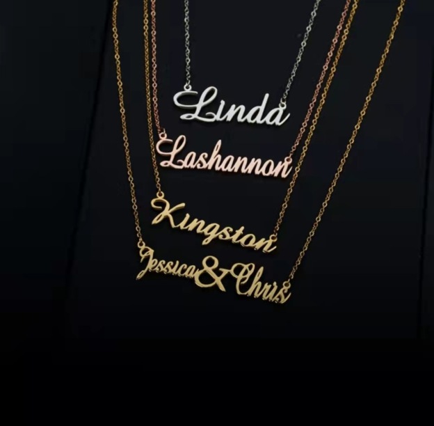 Personalized letter necklace