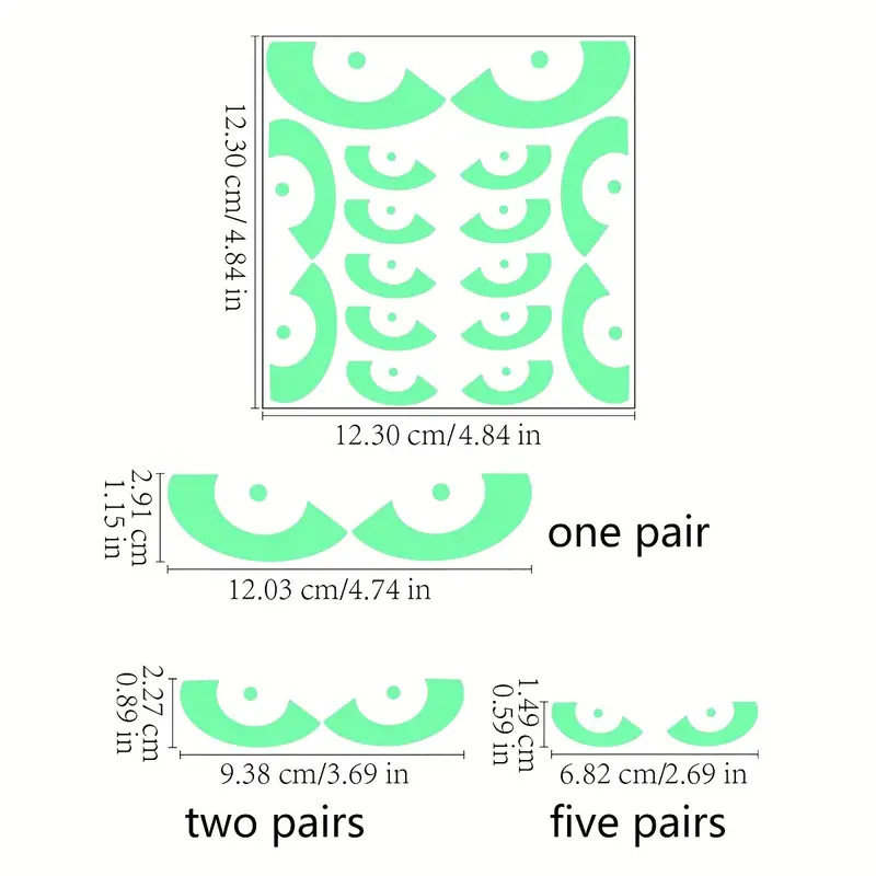 Halloween ghost face green eyes bat ghost luminous sticker