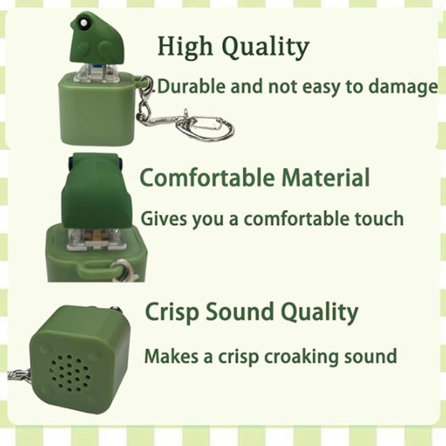 Stress relief frog keychain