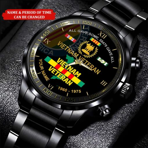 Gave All Vietnam Veteran Watch, Proud Veteran Watch, Military Veteran Watch, Dad Gift, Military Style Watch
