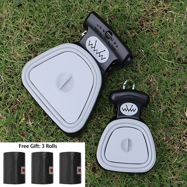 Portable pet poop collector