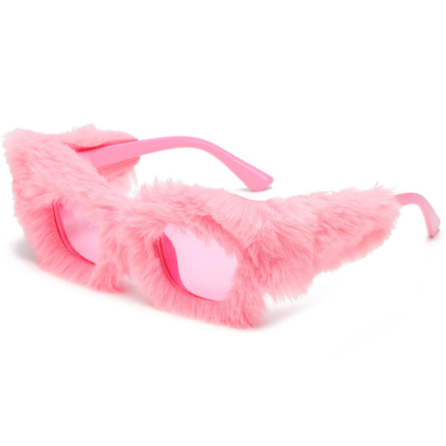 Plush Square Frame Sunglasses