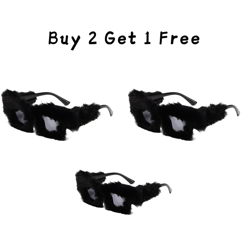 Plush Square Frame Sunglasses