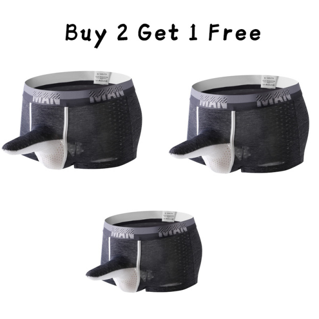 Men's breathable ice silk underwear