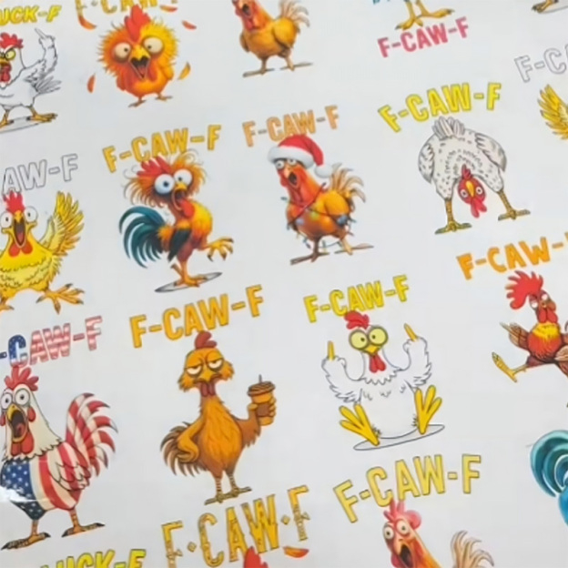 Funny Chick Christmas Wrapping Paper