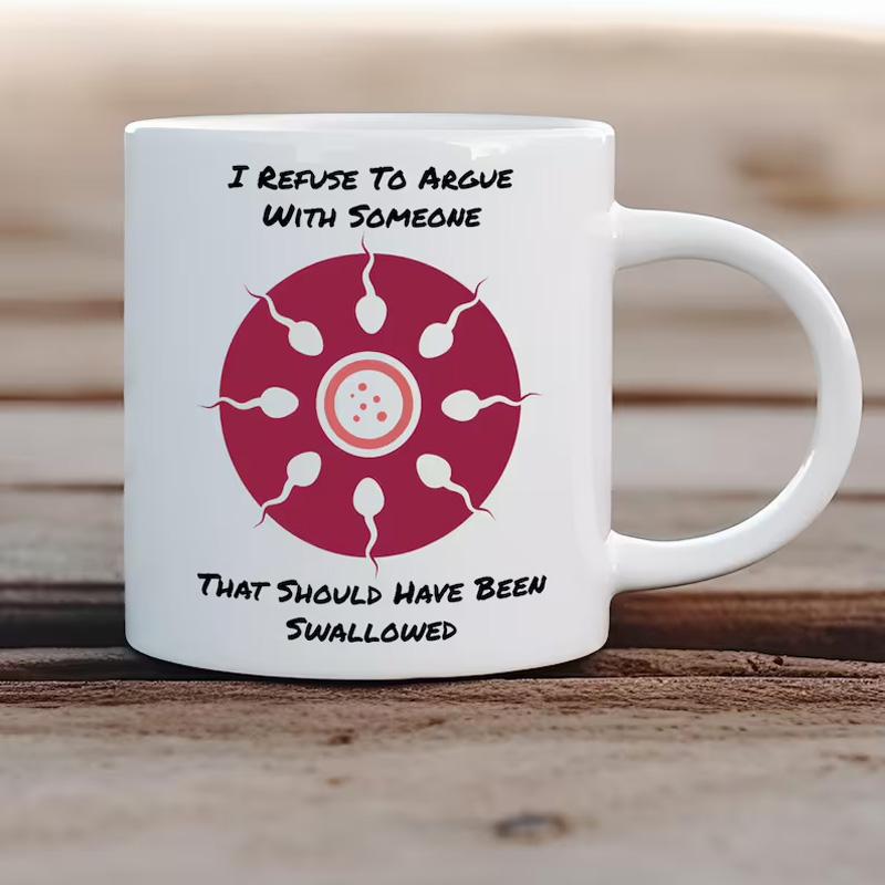 Interesting printed mug