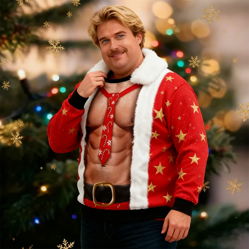Funny Six Pack Christmas Sweater