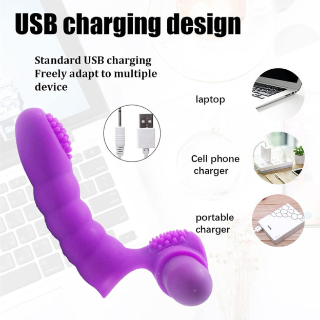 Silicone G-spot Finger Vibrator