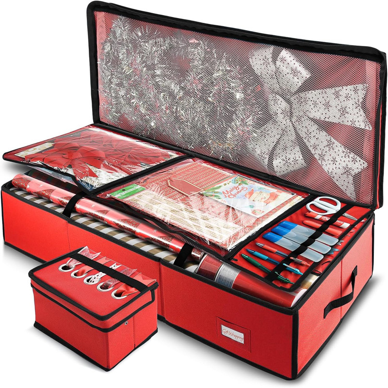New Christmas wrapping paper storage box