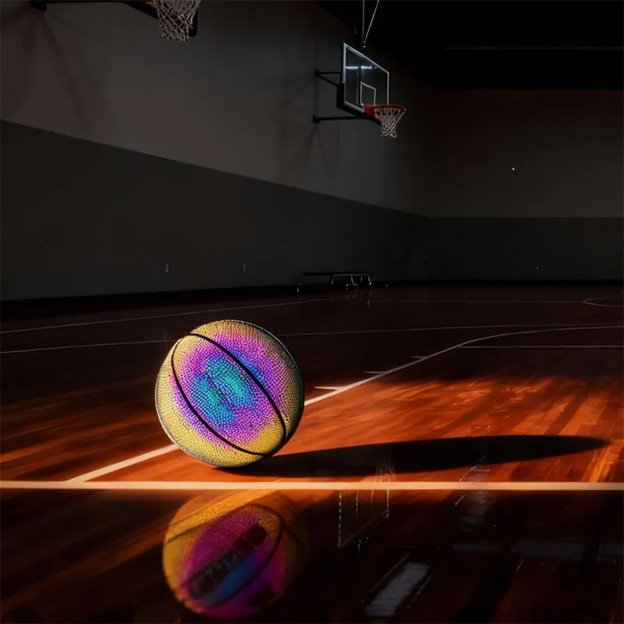 glow-in-the-dark basketball