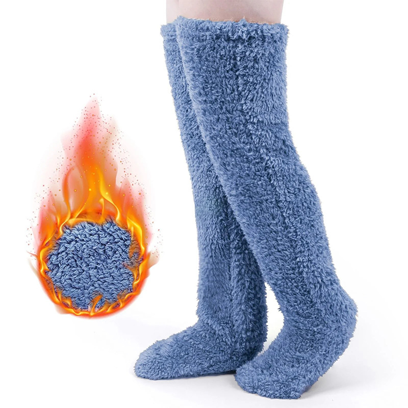 High-top thermal knee socks