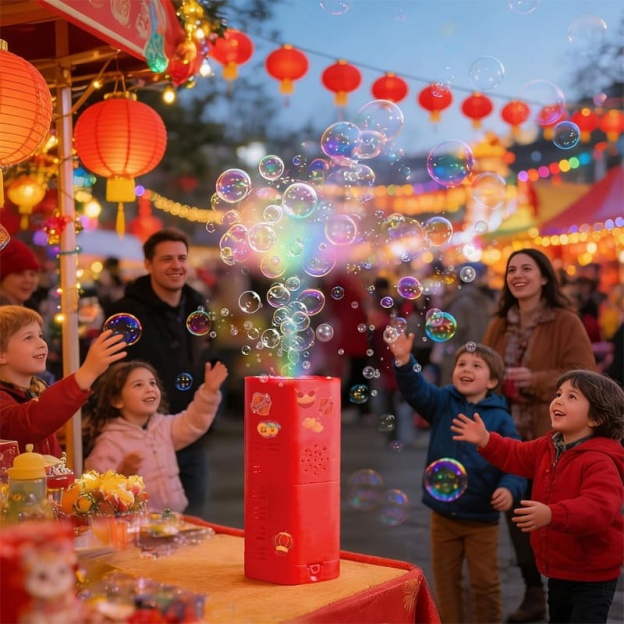 Electric Fireworks Bubble Machine