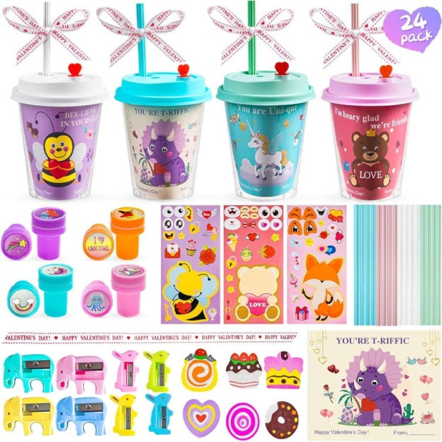 Valentine's Day Stationery Milk Tea Cup Gift