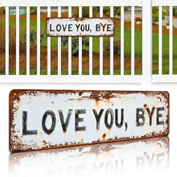 Love, Goodbye – Vintage Metal Wall Decor