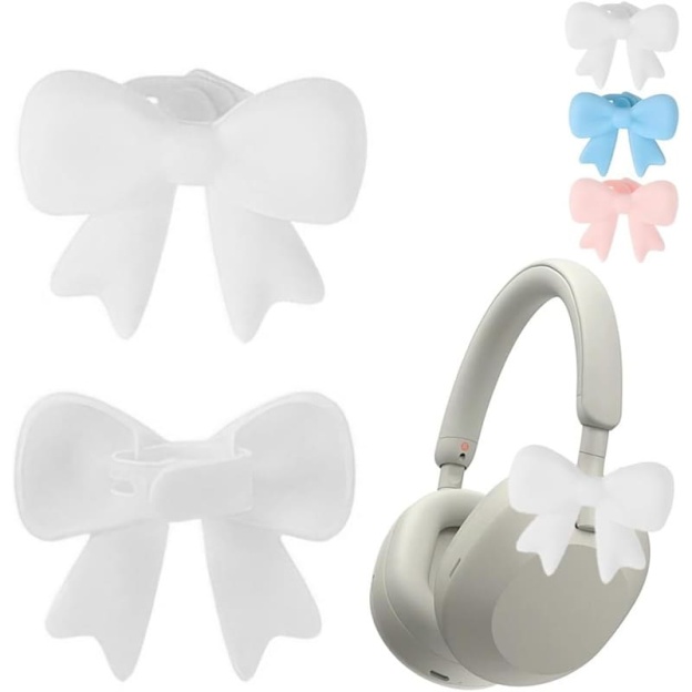 Silicone bow headphone accessories