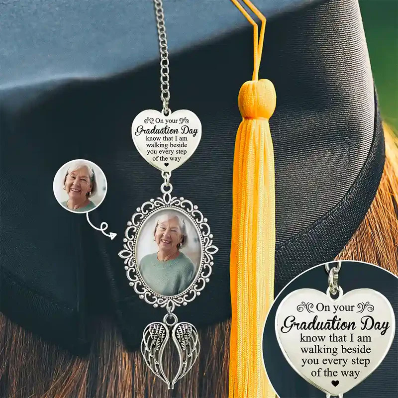 Custom photo graduation tassel ornament