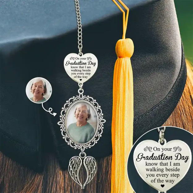 Custom photo graduation tassel ornament