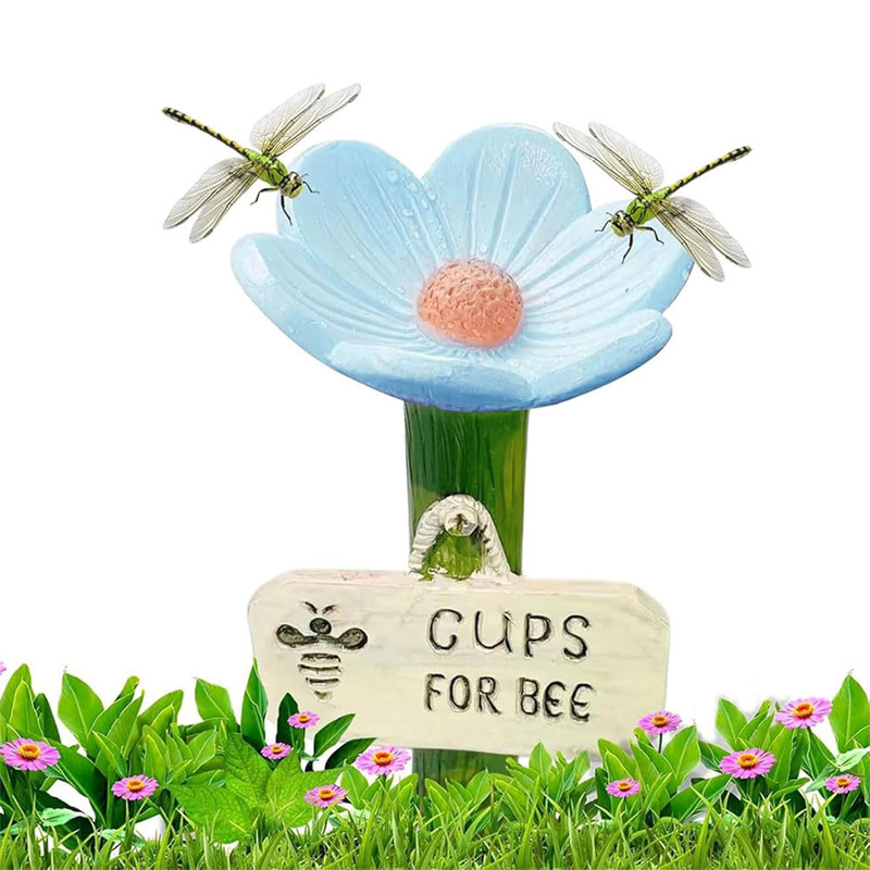 Flower-shaped resin water station