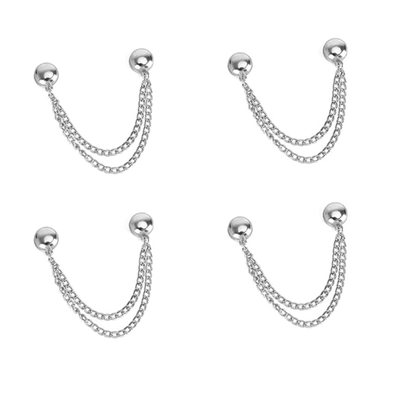 Adjustable chain magnetic trouser leg clip