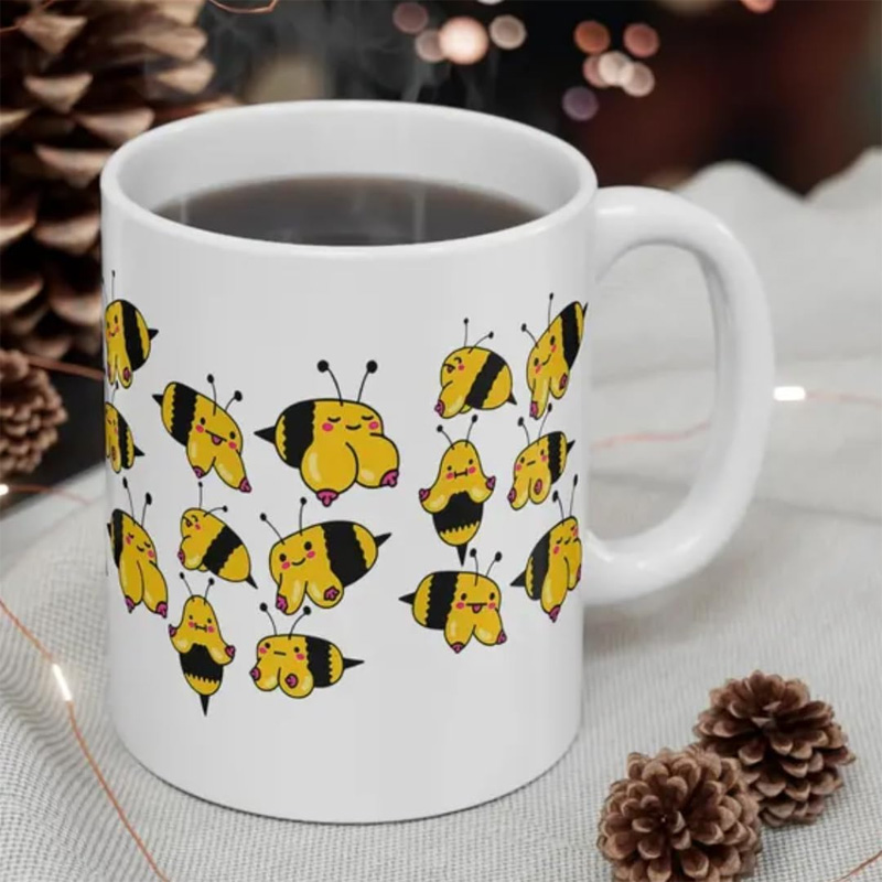 Funny Bee Ceramic Mug