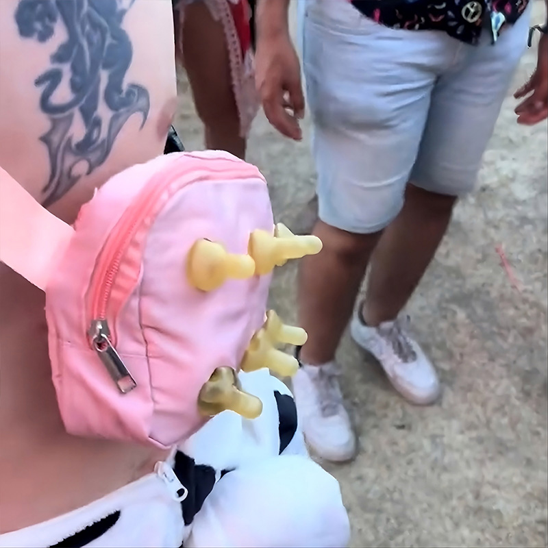 DIY Cow-Shaped Beverage Backpack