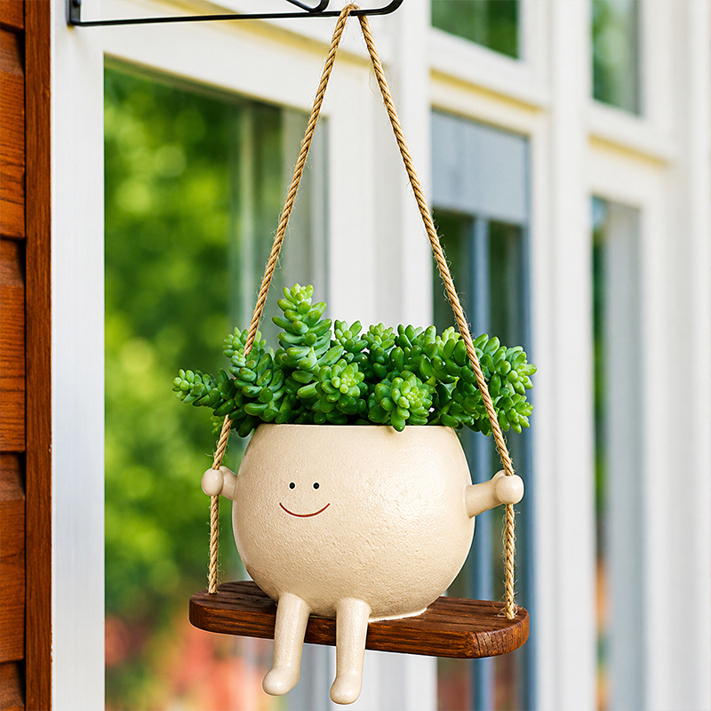 Cute Cartoon Rocking Chair Flower Pot