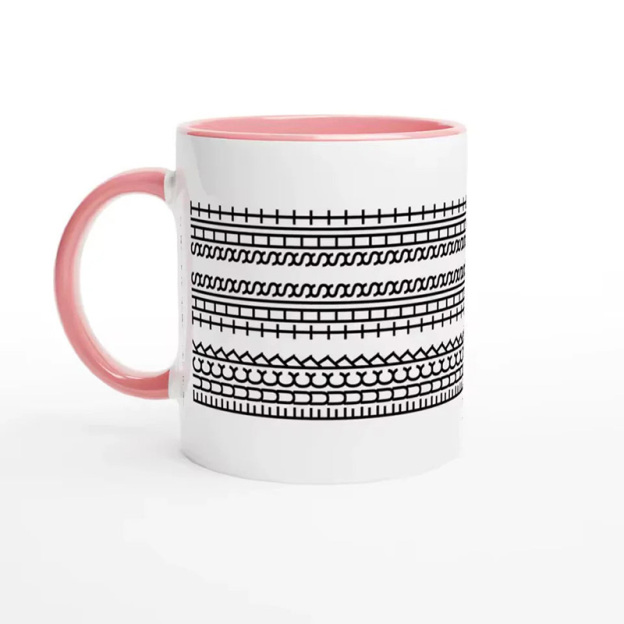 Hidden Information Line Ceramic Mug