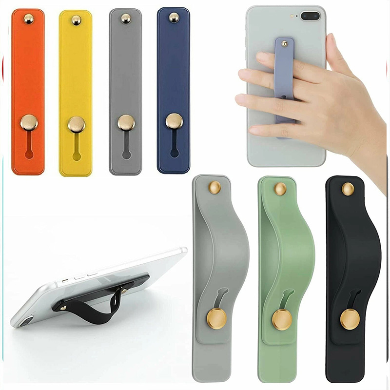 Solid color silicone phone holder