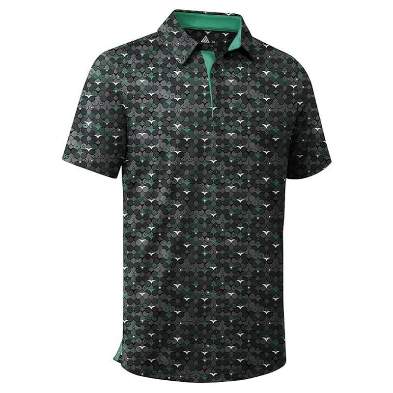 Stylish golf ball pattern sports polo shirt