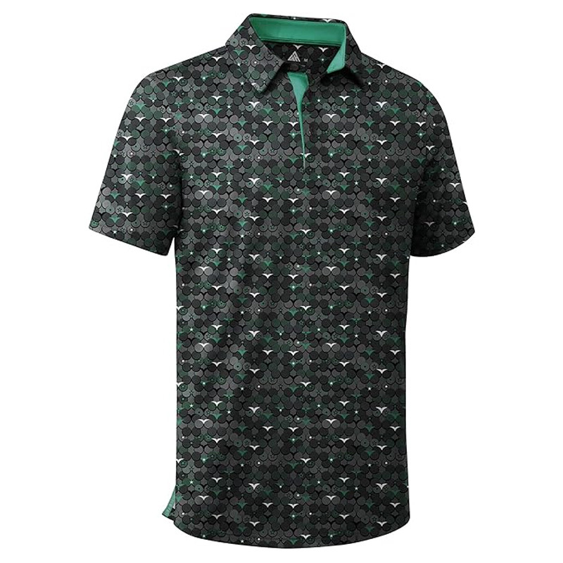 Stylish golf ball pattern sports polo shirt
