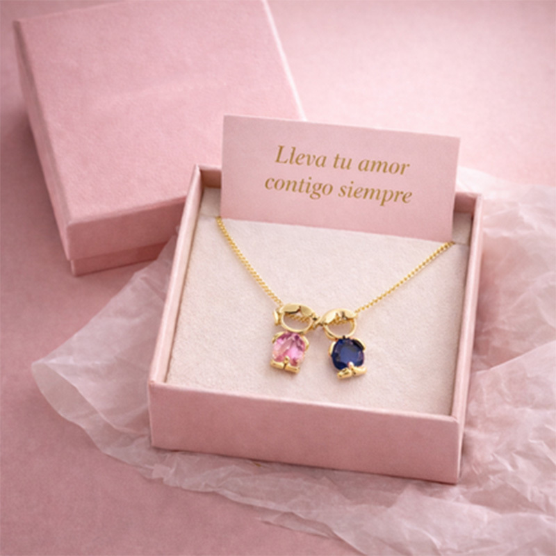 Parent-child pendant necklace