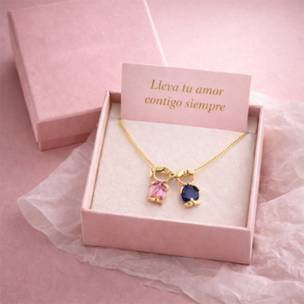 Parent-child pendant necklace