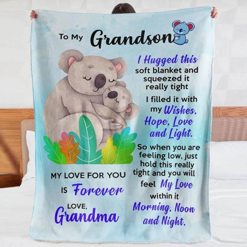 Grandson Blanket - Koala Hug