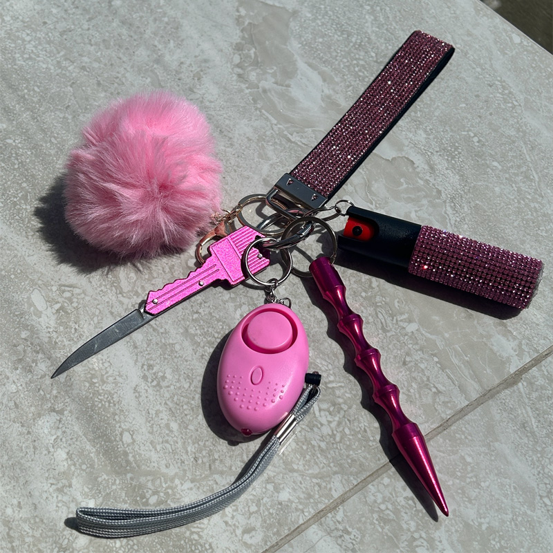 Self-defense multi-functional pendant keychain