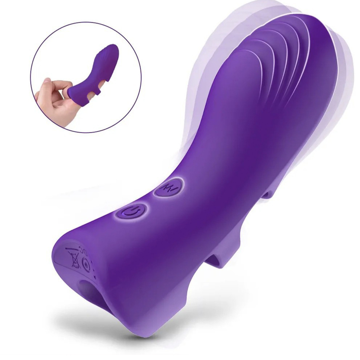 Finger-worn vibrator