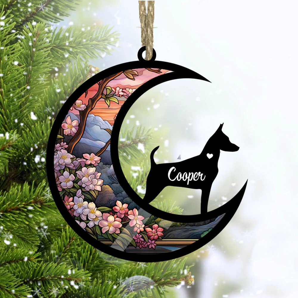 Custom Name Memorial Wooden Gift for Dog Lover