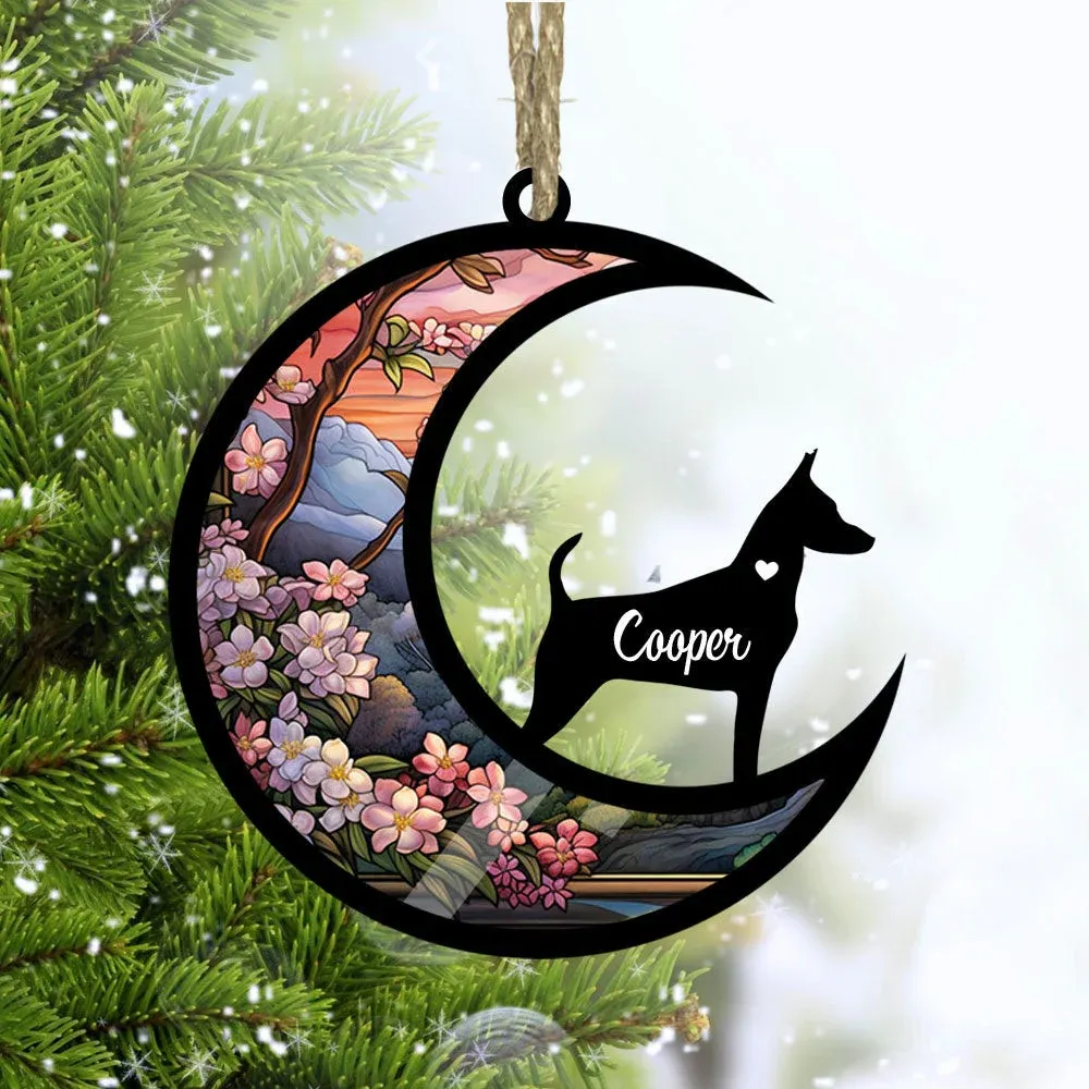 Custom Name Memorial Wooden Gift for Dog Lover