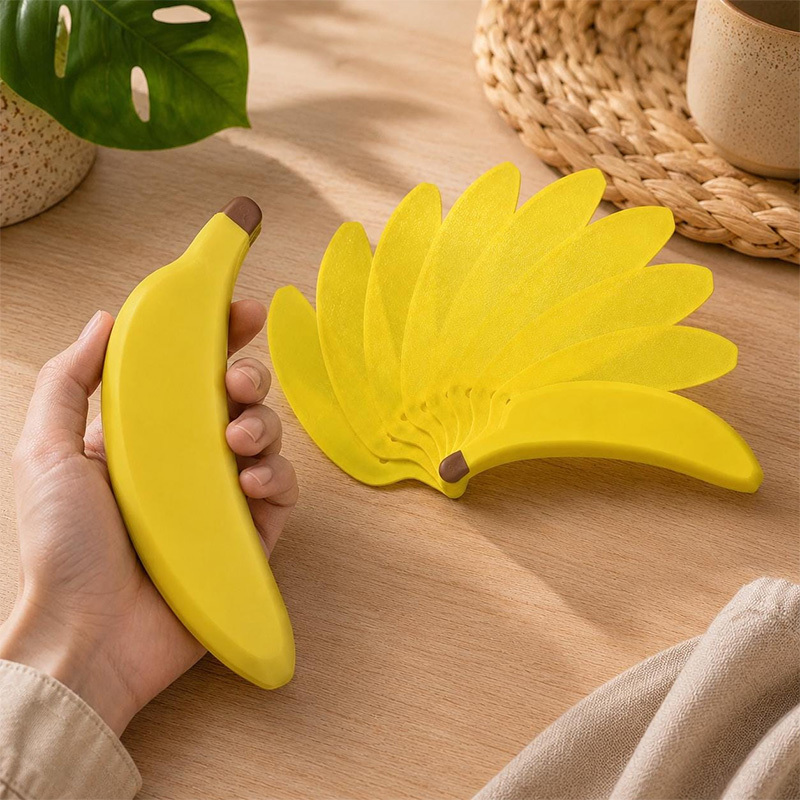 Fun banana hand fan