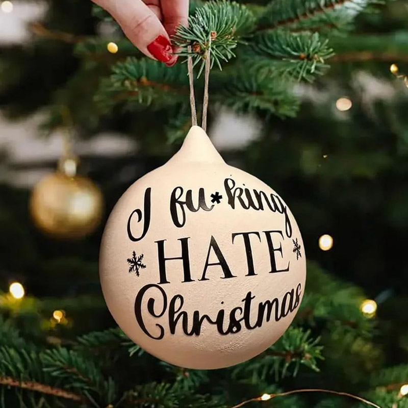 Funny prank Christmas ball decorations