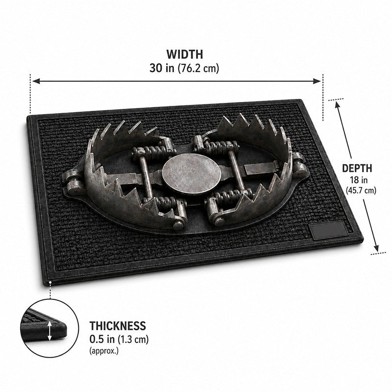 Fun 3D Trap Doormat
