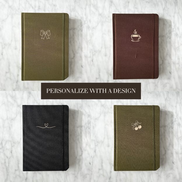 Hardcover Polka Dot Journal with Ties