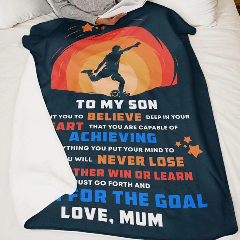 Soccer/Football v2 - Personalized Blanket