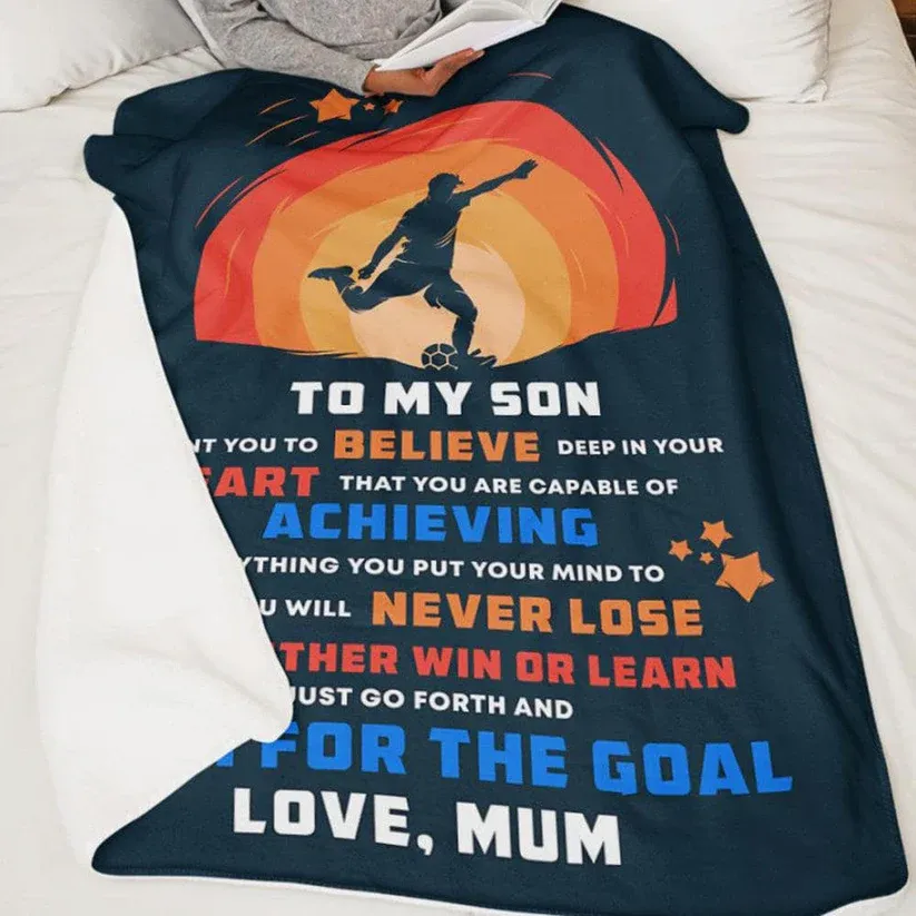 Soccer/Football v2 - Personalized Blanket