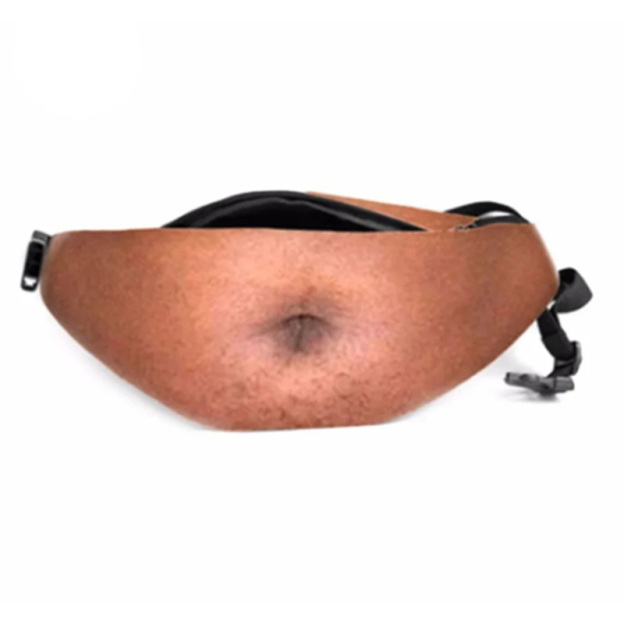 Creative simulated big belly waist bag