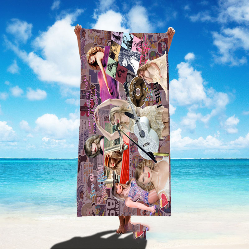 Singer poster bath towel