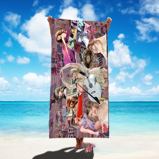 Singer poster bath towel