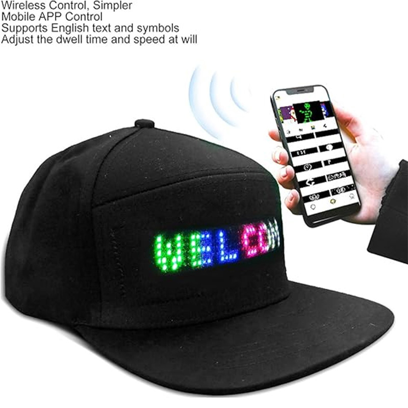 LED full color display hat