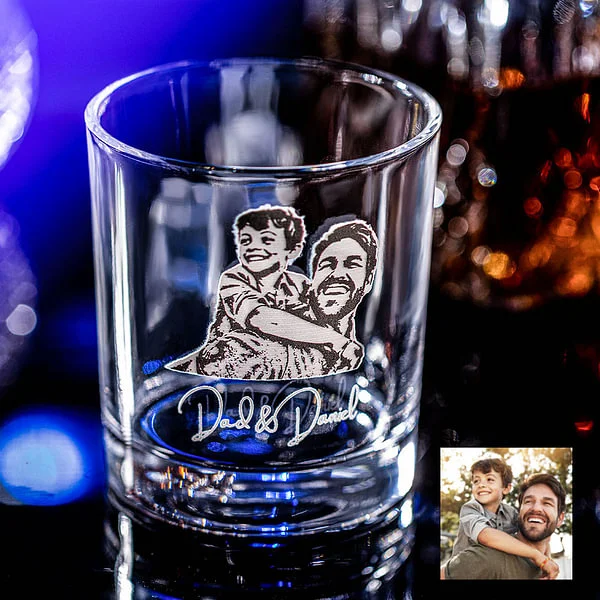 Personalized whiskey glass
