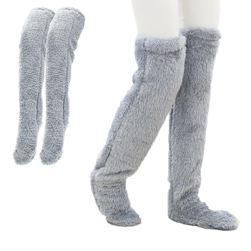 High-top thermal knee socks