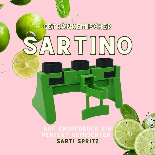 Creative beverage mixing device